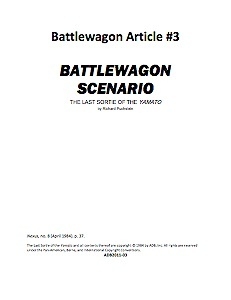 Battlewagon Article #3: The Last Sortie of the Yamato